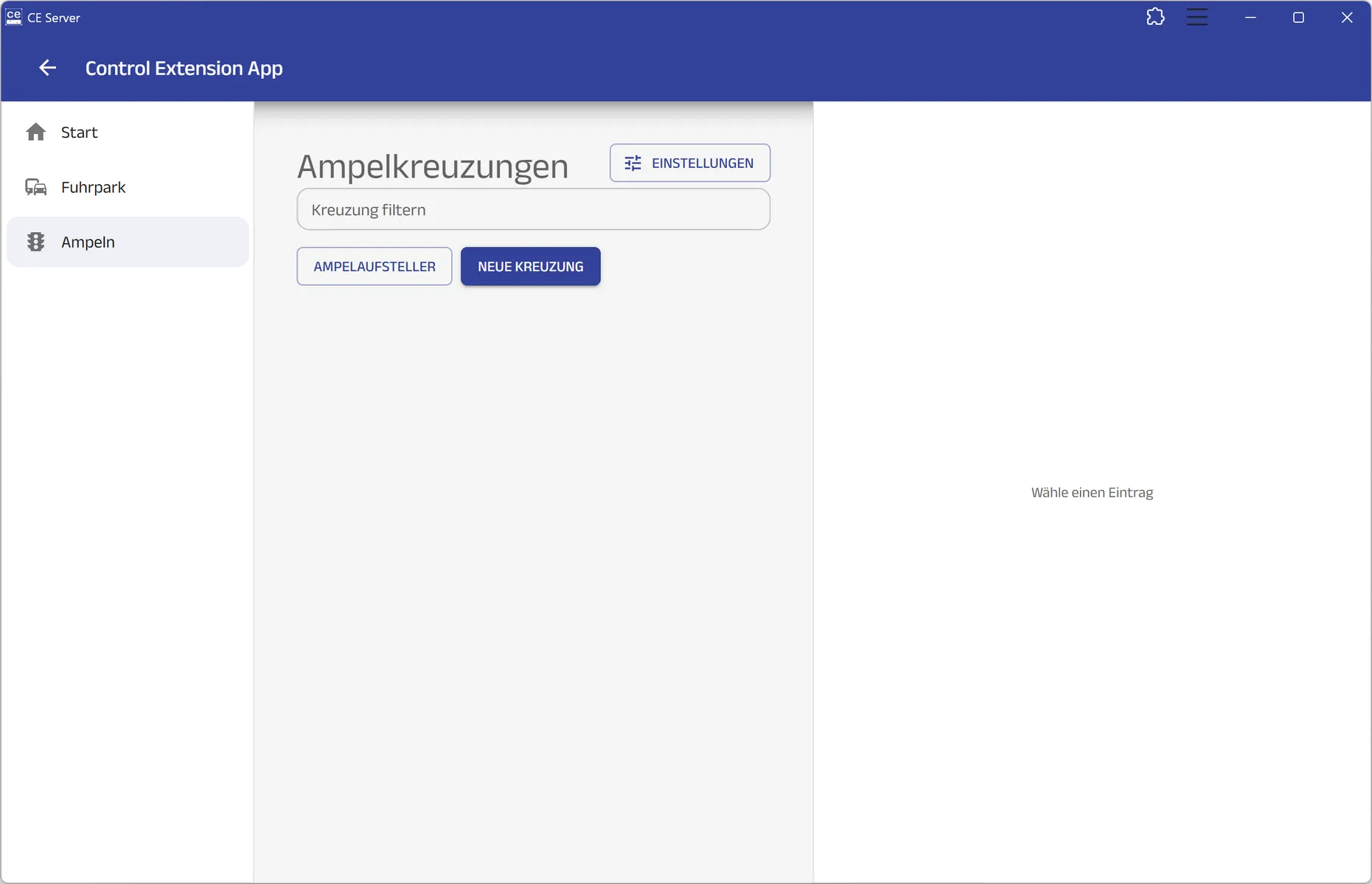 Ampeln in der Web-App